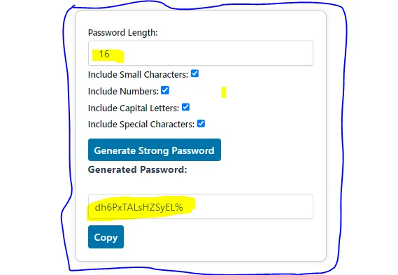 Strong Password Generator as Example