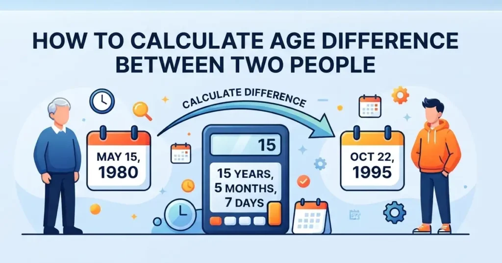 How to Calculate the Age Difference Between Two People